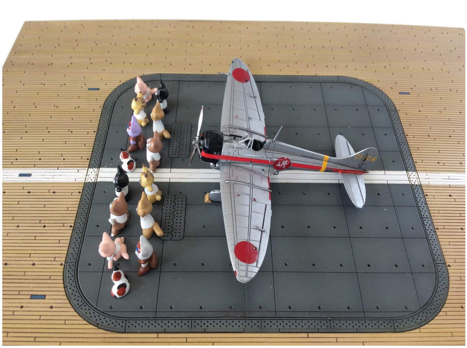 SWEET 1/144 Type 96 Carrier Fighter Group &amp; Flight Deck Set W/14 Kitty Figures! Modèle en plastique