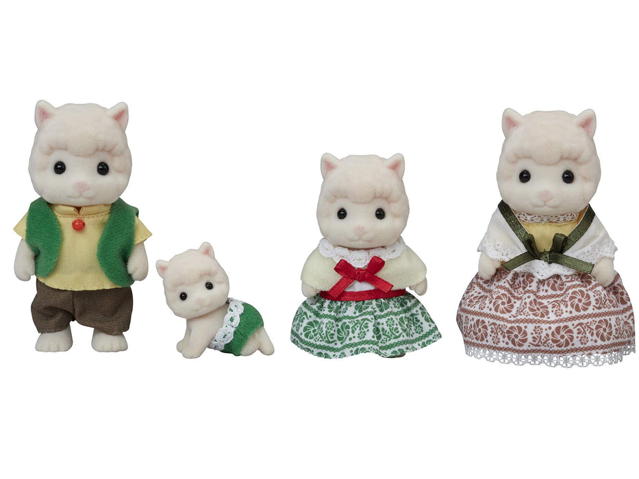 Epoch Sylvanian Families Alpaca Family Fs-31 St Mark Certified for Ages 3+ Dollhouse Toy
