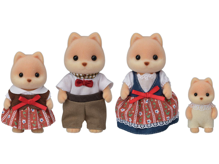 Epoch Sylvanian Families Caramel Dog Family Doll FS-35 Age 3+ Dollhouse Toy