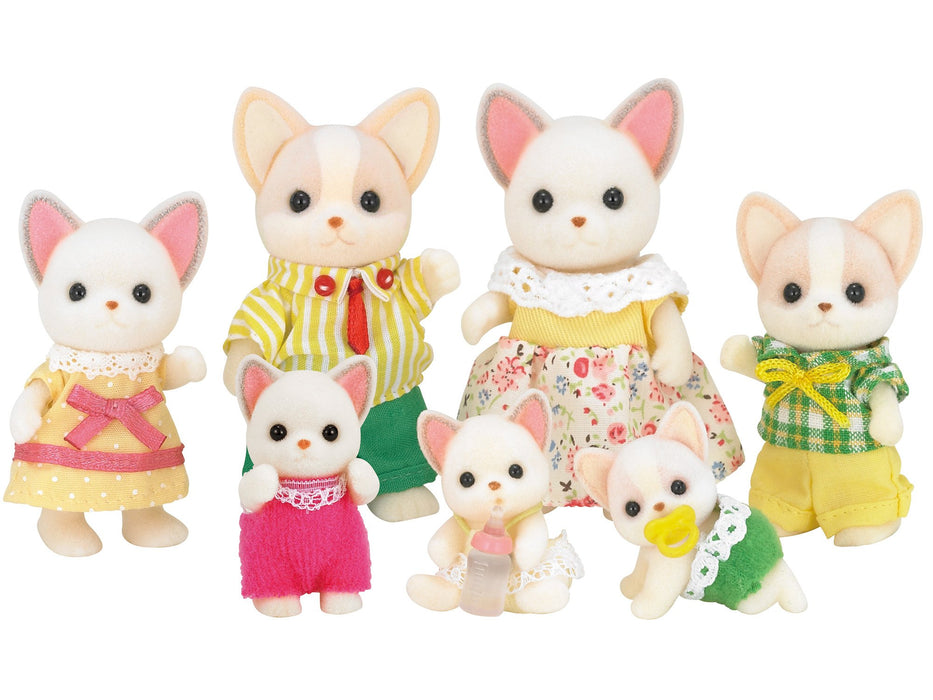 Epoch Sylvanian Families Chihuahua Family Dollhouse Toy FS-14 Safe for 3 years and up