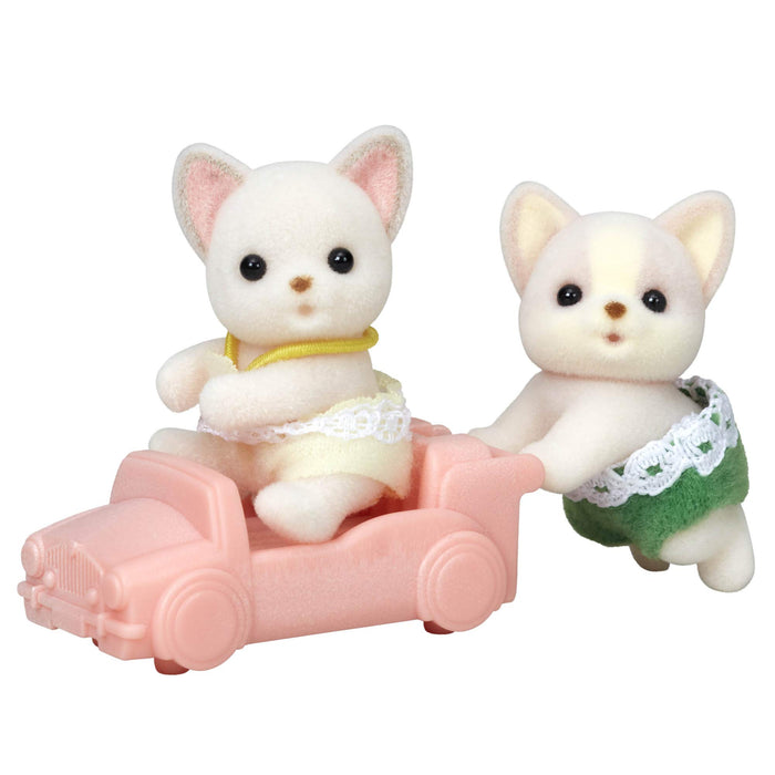 Epoch Sylvanian Families Chihuahua Twins Doll Set St Mark Certified Age 3+
