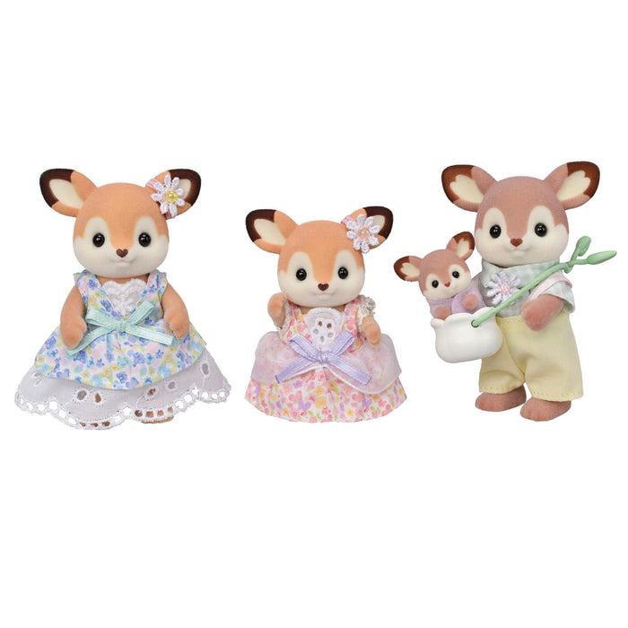Epoch Sylvanian Families Deer Doll Family FS-53 Suitable for 3 Years and Up