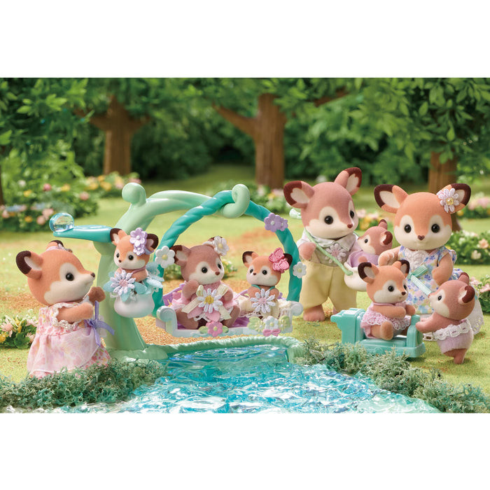Epoch Sylvanian Families Deer Doll Family FS-53 Suitable for 3 Years and Up