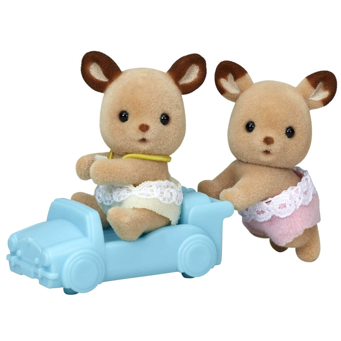 Epoch Sylvanian Families Deer Twins Toy Dollhouse Set C-69 Ages 3+