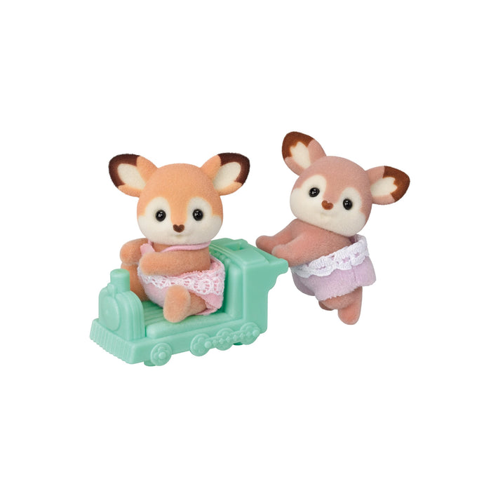 Epoch Sylvanian Families Deer Twins Doll Toy C-71 - Certified for Ages 3 and Up