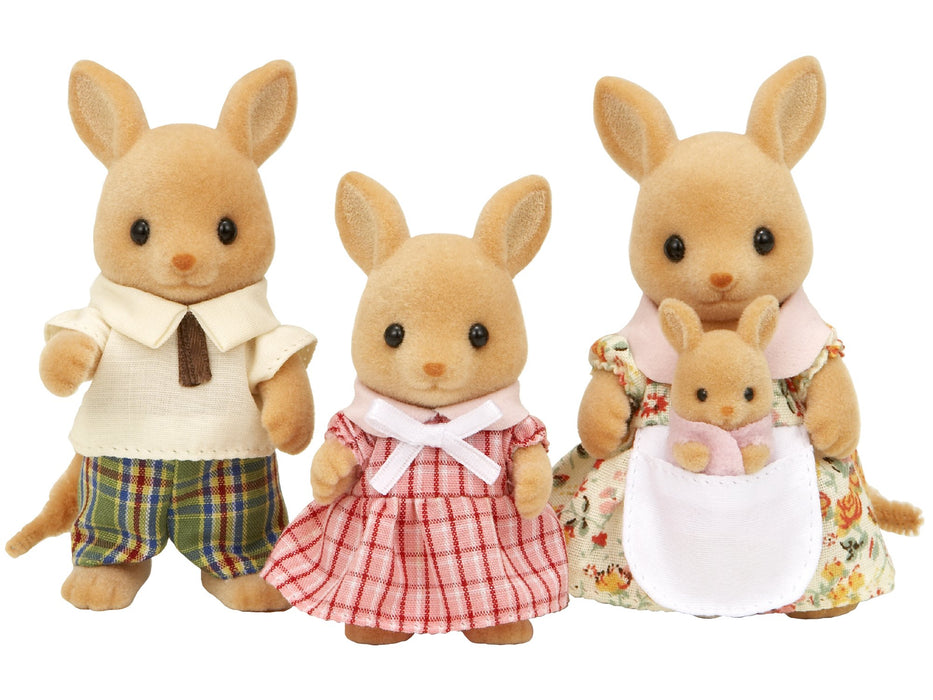 Epoch Sylvanian Families Kangaroo Family Toy Dollhouse Age 3+ Fs-03 St Mark Certified