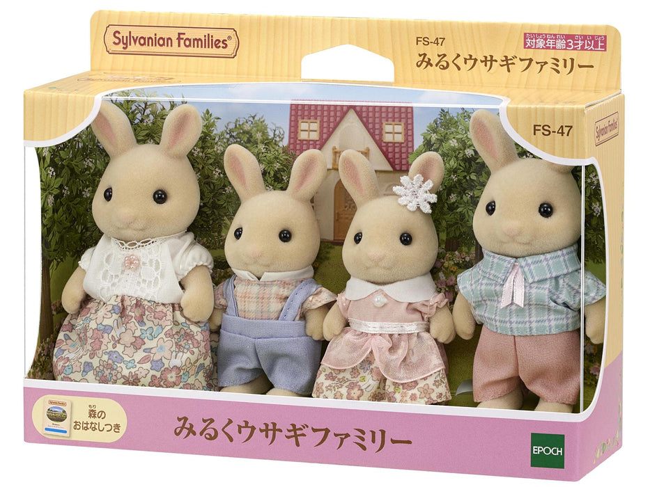 Sylvanian Families Epoch FS-47 Milk Rabbit Family Doll