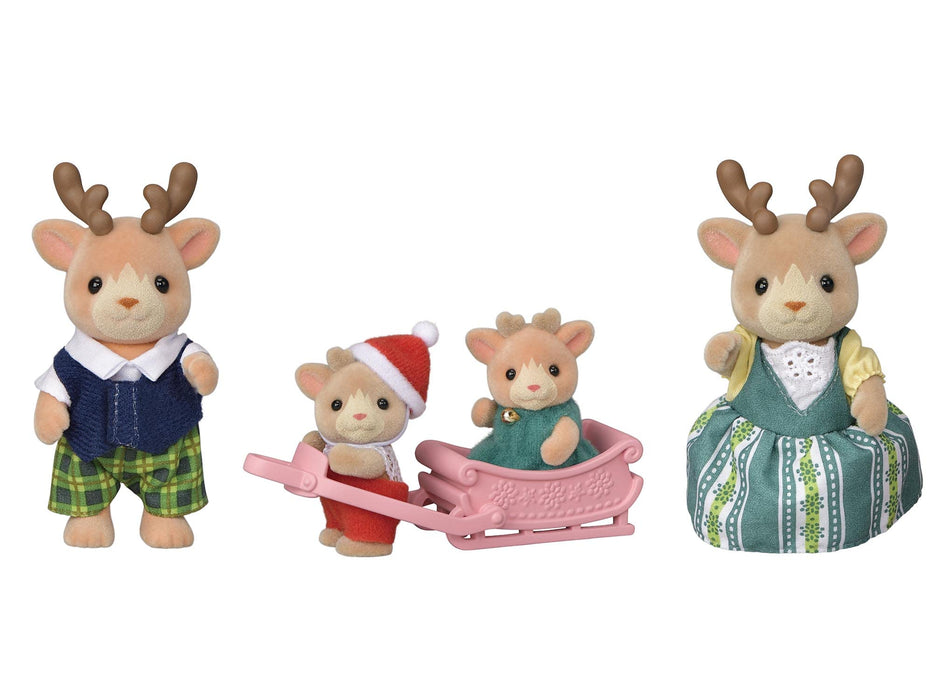 Epoch Sylvanian Families Reindeer Family Dollhouse Fs-44 Toy Ages 3+ Certified