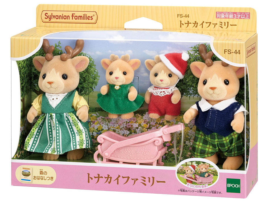 Epoch Sylvanian Families Reindeer Family Dollhouse Fs-44 Toy Ages 3+ Certified