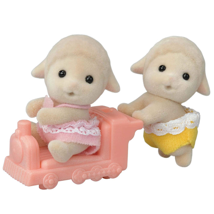 Epoch Sylvanian Families Doll - Sheep Twins Hi-08 Age 3+ St Mark Certified Toy
