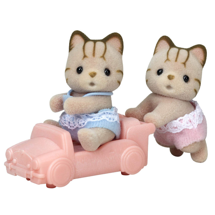 Epoch Sylvanian Families Shimaneko Twins Dollhouse Toy Ni-116 Age 3+