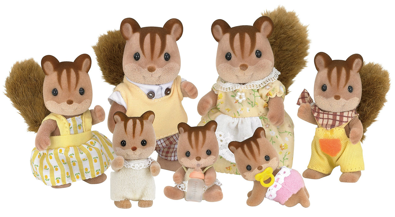 Sylvanian Families Epoch Doll Walnut Squirrel Family Lee-33