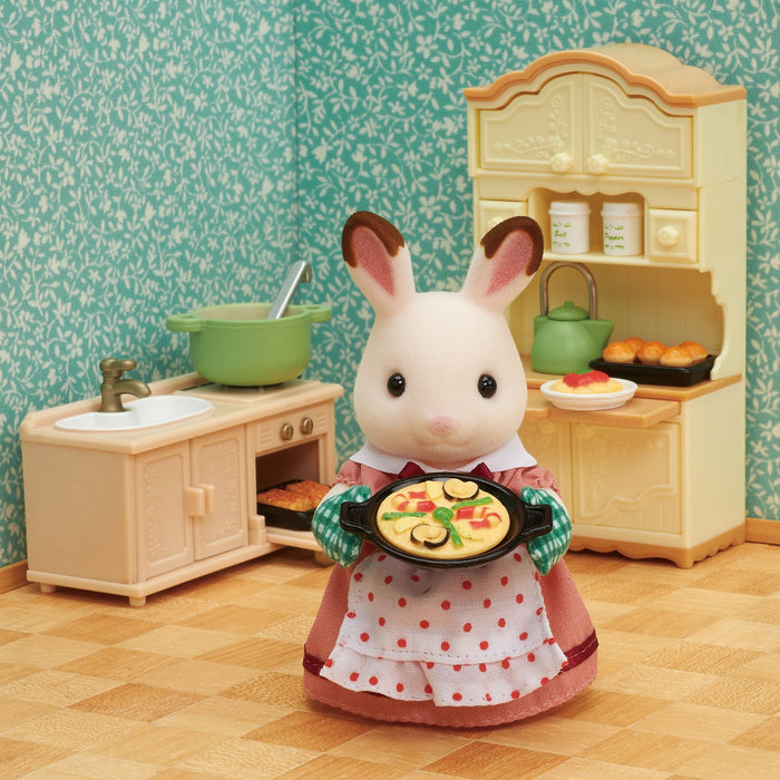Epoch Sylvanian Families Toy Cooking Set - Dollhouse Furniture for Ages 3 and Up