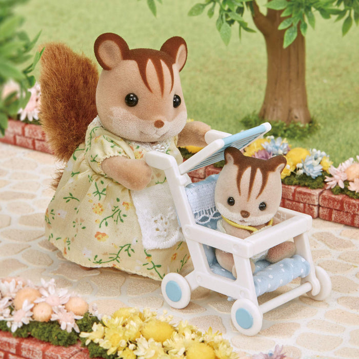 Epoch Sylvanian Families Stroller Toy for 3 Years & Up Dollhouse Furniture Car-206