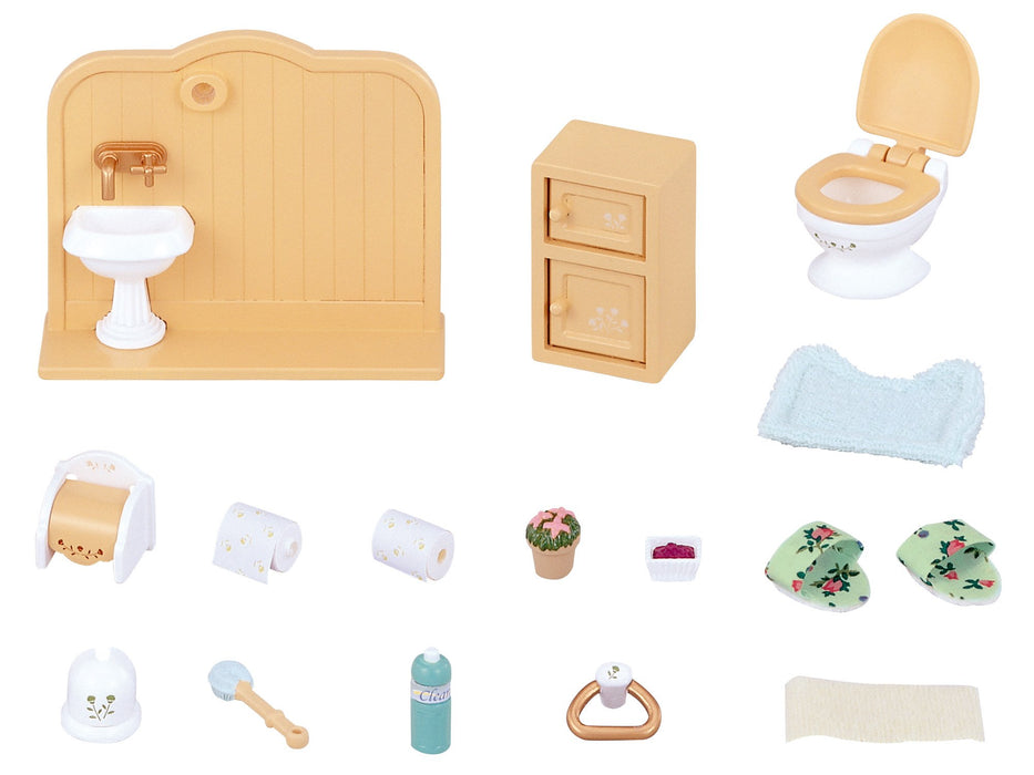 Epoch Sylvanian Families Dollhouse Furniture: Toilet Set Car-606 Certified Safe for Ages 3+