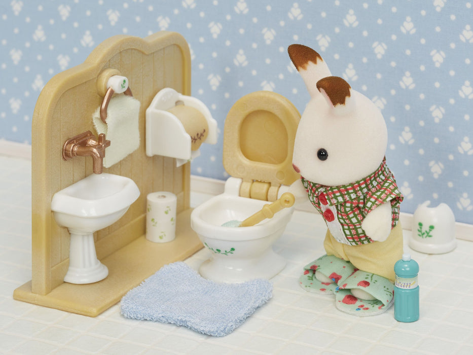 Epoch Sylvanian Families Dollhouse Furniture: Toilet Set Car-606 Certified Safe for Ages 3+