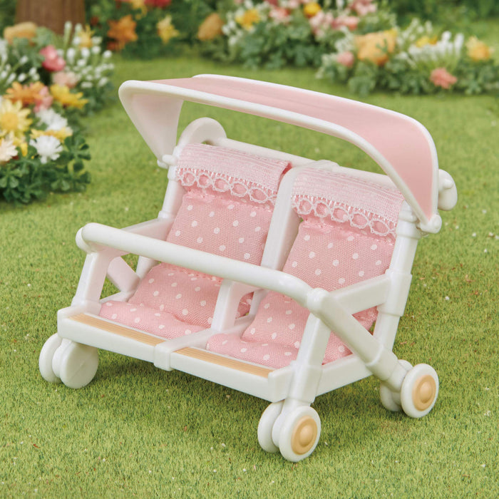 Epoch Sylvanian Families Dollhouse Two-Seater Stroller Toy Car-214 Suitable for Ages 3+