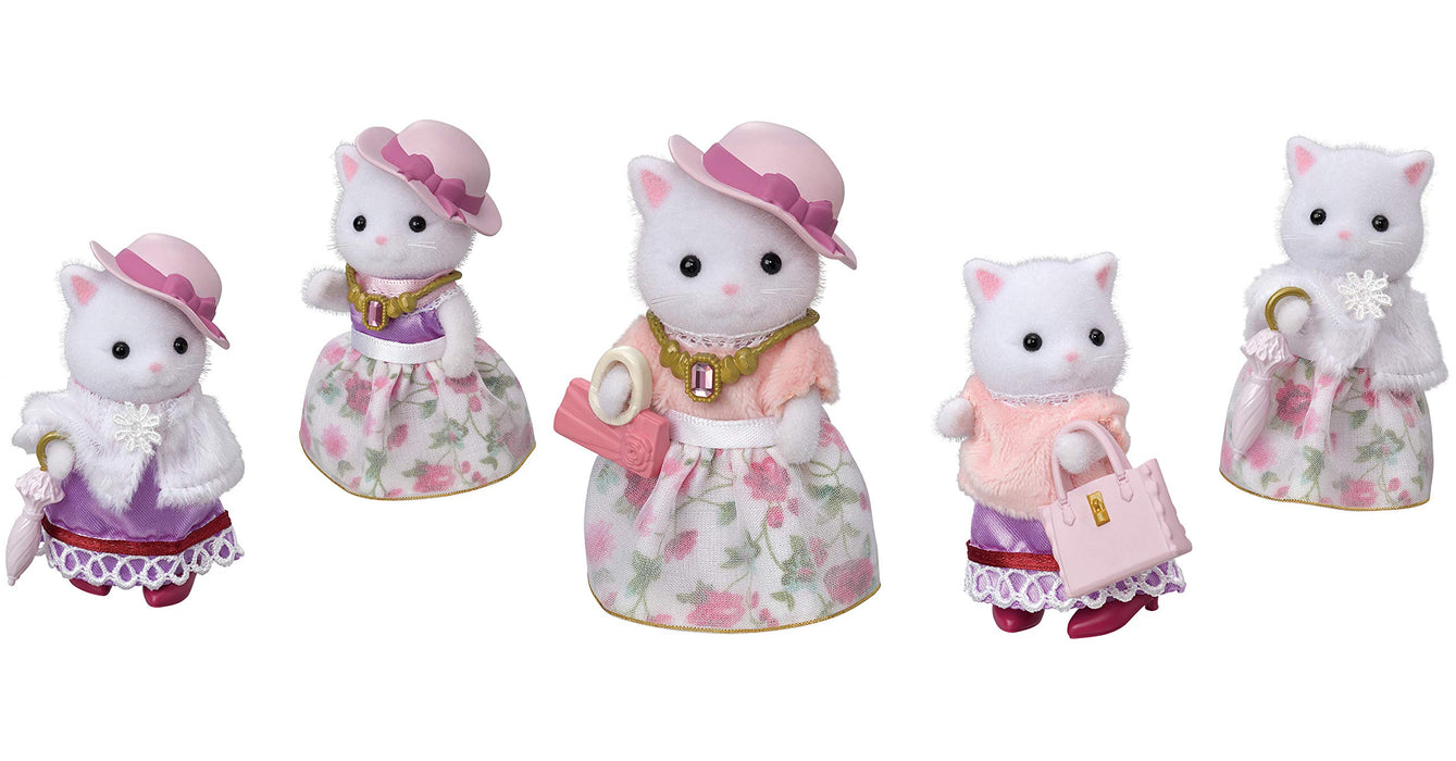 Epoch Sylvanian Families Town Persian Cat Set TVS-9 St Mark Certified Toy Dollhouse Ages 3+