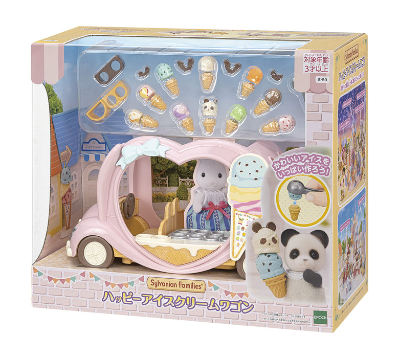 Epoch Sylvanian Families Yuenchi Omiseyasan Mi-89 Ice Cream Wagon