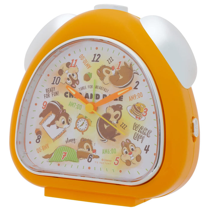 Ts Factory Alarm Clock Disney Chip Dale Rice Ball Clock Analog Quiet Continuous Second Hand Orange Dn-5520337Cd