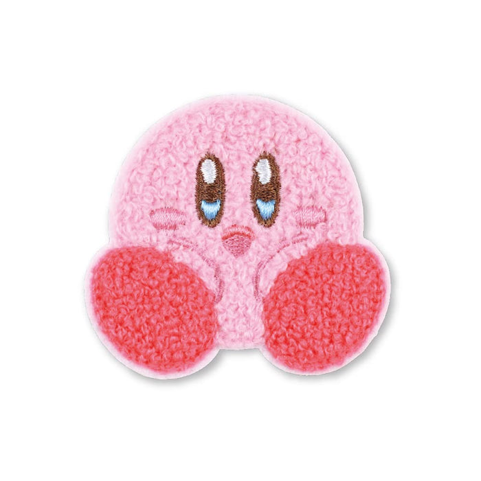 T's Factory Kirby Star Fluffy Embroidery Sticker HK-5541612Kb H5.7xW6.2xD0.3cm