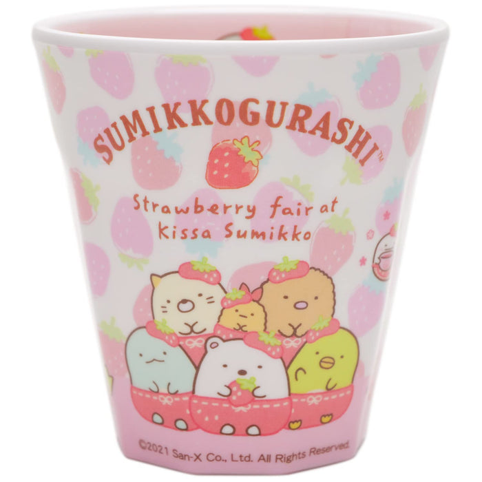 T&S Factory Melamine Cup Sumikko Gurashi Strawberry Fair Pink 270Ml Sg-5525405If
