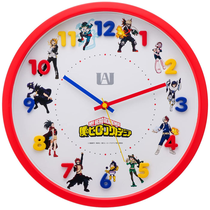 T'S Factory Wanduhr My Hero Academia Rot