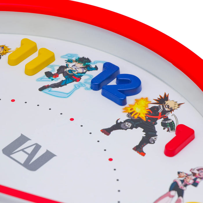 T'S Factory Horloge Murale My Hero Academia Rouge