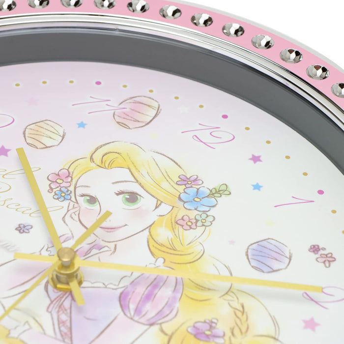 Ts Factory Wall Clock Disney Rapunzel Jewelry Wall Clock Analog Quiet Continuous Second Hand Pink Dn-5520251Ra
