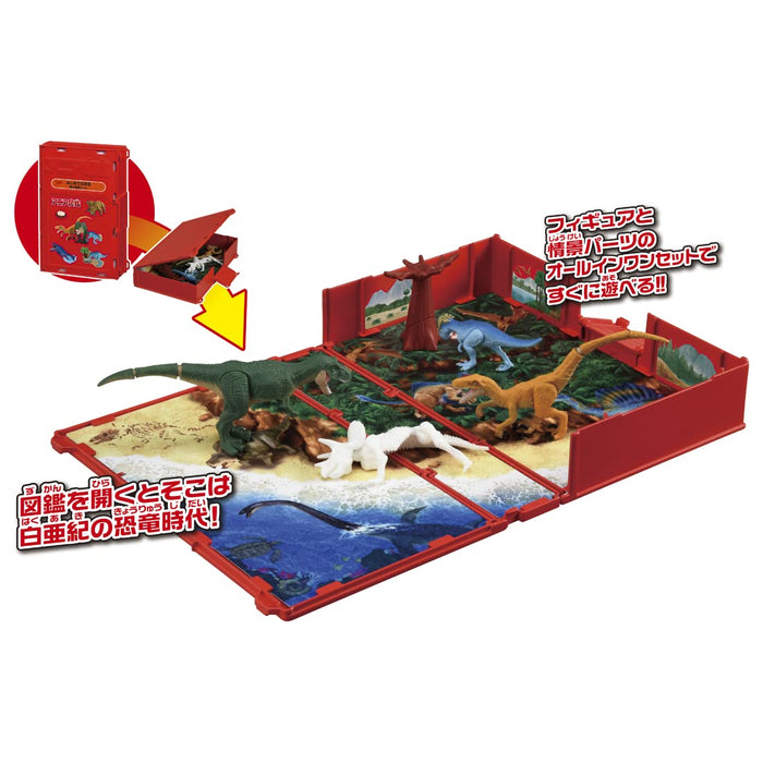 Takara Tomy Ania Dinosaur Land Playset Ensemble de jouets animaux pour enfants à partir de 3 ans