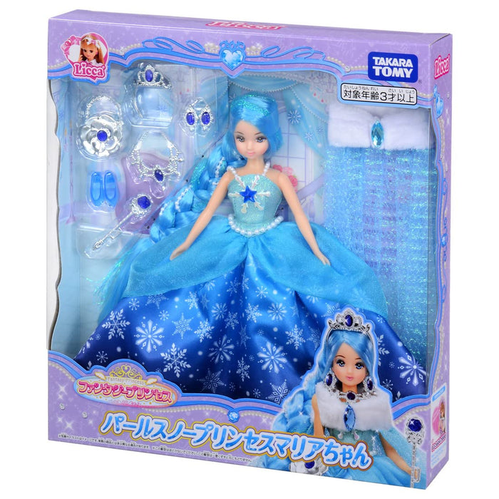 Takara Tomy Licca-Chan Fantasie Prinzessin Pearl Snow Prinzessin Maria Ankleidespielzeug 3+