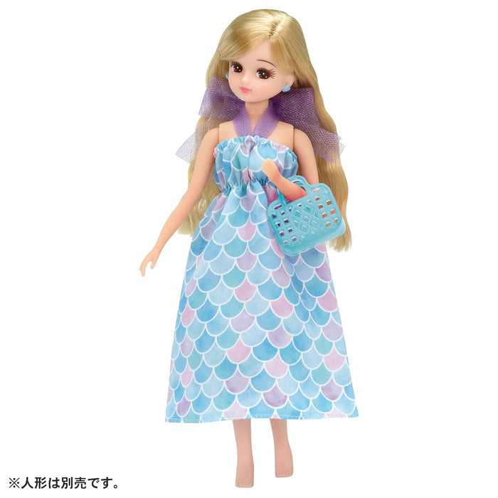 TAKARA TOMY Licca Doll Set mit Meerjungfrauenkleid und Badeanzug