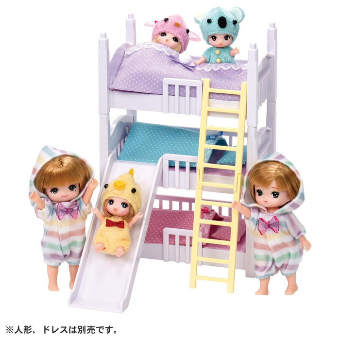 Takara Tomy Licca-Chan 3-Dunk Bed Dress-Up Play Toy, à partir de 3 ans