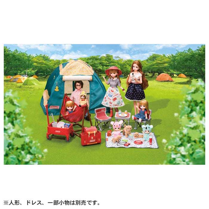 Takara Tomy Licca-Chan LF-09 Camping Set Coleman Collab Play Table & Chair Toy for Age 3+