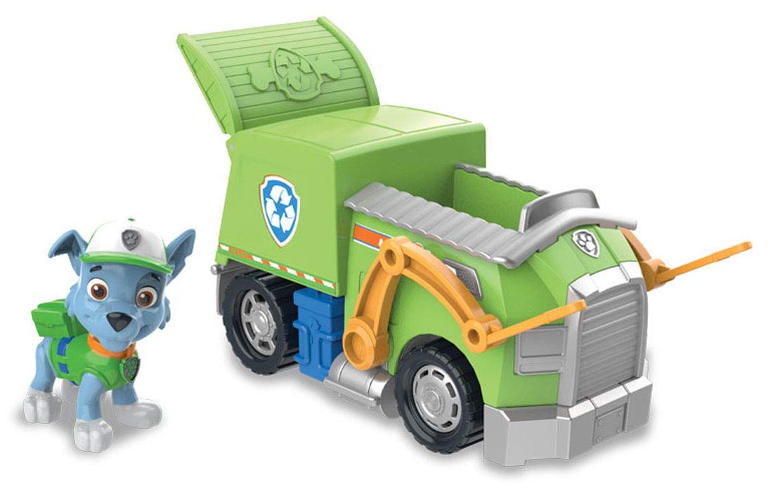 Takara Tomy Paw Patrol Rocky Clean Cruiser Vehicle + Figure