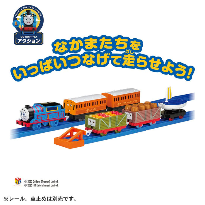 Takara Tomy Plarail Thomas Train Toy Set With Annie & Clarabel - Japan - 3+ Years