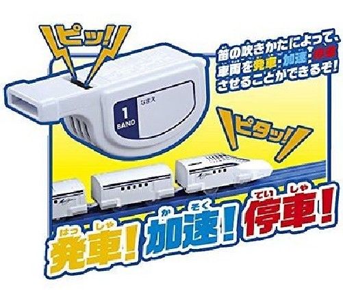 Takara Tomy Plarail Whistle Controller & Scmaglev L0 Series Rail Set