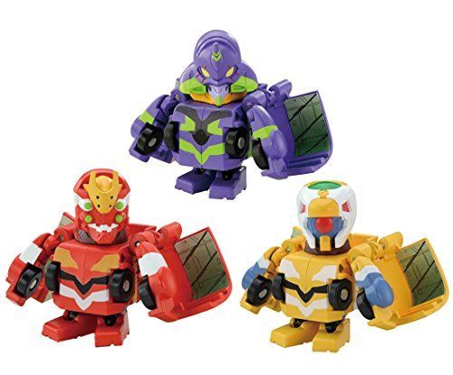 Takara Tomy Q Transformers Qtc02 Evangelion Set de 3 figurines