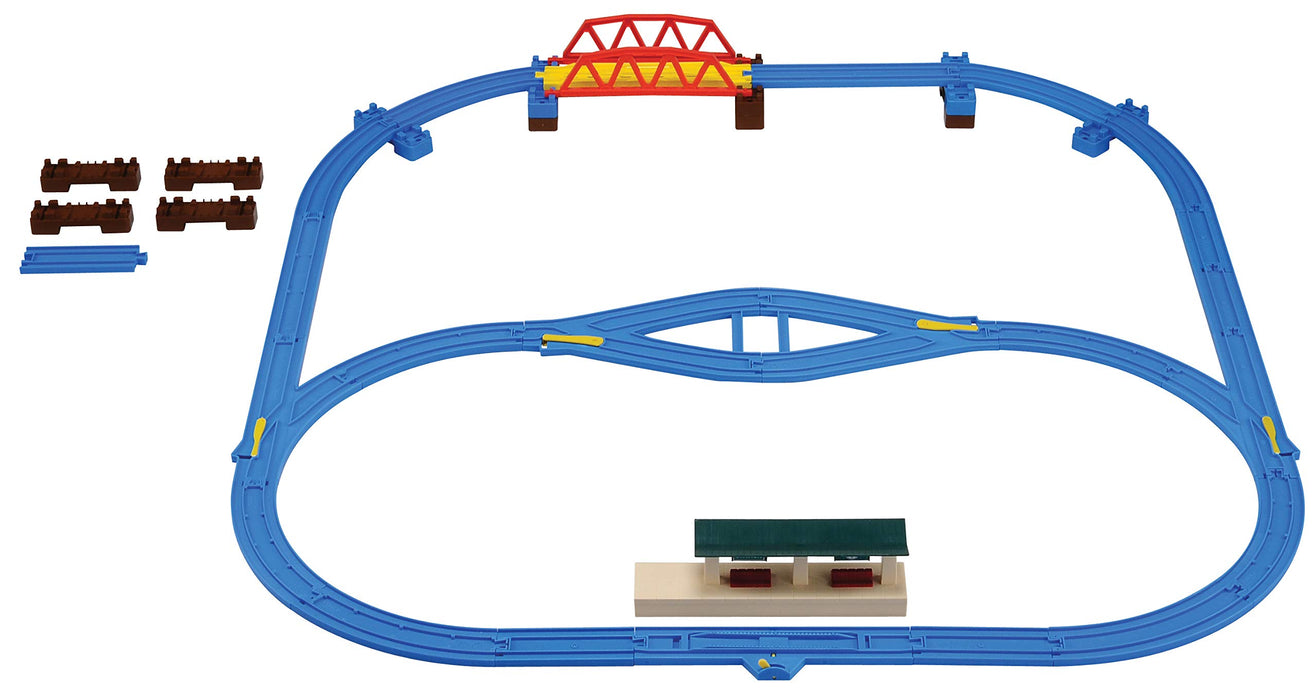 Takara Tomy Pla-Rail Thomas &amp; Friends ensemble de rails faciles recombinant avec train de suivi jouet Thomas