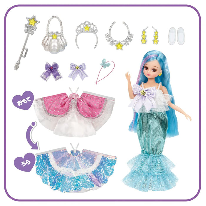 TAKARA TOMY Licca Doll Dream Fantasy Triple Change Mermaid Princess Doll