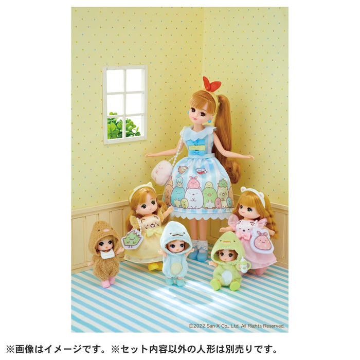 Takara Tomy Licca-Chan-Puppe, LD-30, Tonkatsu Daisukikako-Chan, wechselbares Puppenspielhaus, Sumikko Gurashi-Spielzeug, ab 3 Jahren, hat die Spielzeug-Sicherheitsstandards erfüllt, St. Mark-zertifiziert, Licca, Takara Tomy