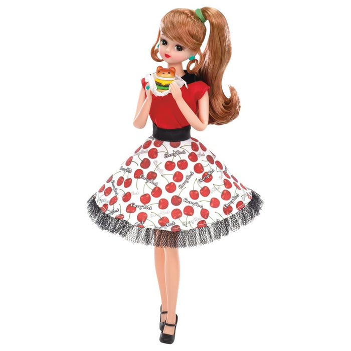 Takara Tomy  Licca-Chan Doll #Licca #Rockabilly Cherry  Dress Up Doll Pretend Play Toy Age 3 And Up Passed Toy Safety Standards St Mark Certified Licca Takara Tomy