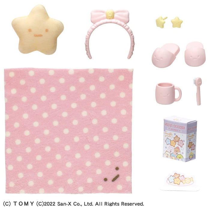 TAKARA TOMY Licca-Puppe, Sumikko Gurashi-Pyjama-Party-Outfit-Set (Puppe ist nicht im Lieferumfang enthalten).