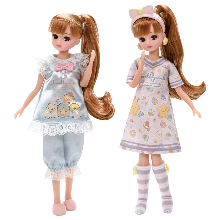 TAKARA TOMY Licca Doll Sumikko Gurashi Ensemble de tenue de soirée pyjama (la poupée n'est pas incluse)