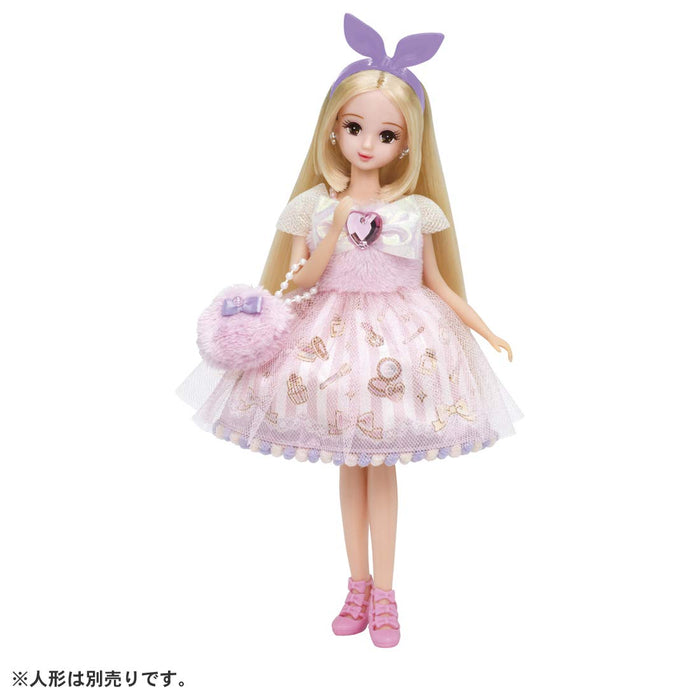 TAKARA TOMY Licca Doll Dream Coloured Dress Set Makeup Happy