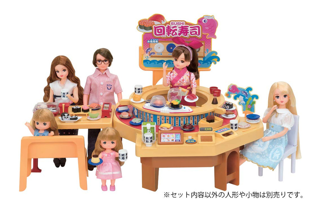 TAKARA TOMY Licca Doll Turning Turning Conveyor Belt Sushi Restaurant