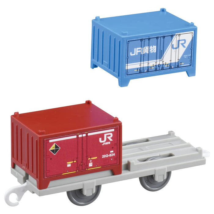 Takara Tomy Pla-Rail Jr Freight 20G &amp; 30A Type Conteneurs Modèle de conteneurs japonais