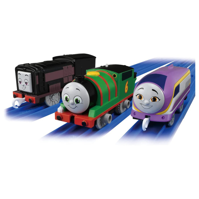 TAKARA TOMY Pla-Rail Gogo Thomas Percy Diesel Kana ensemble d'amis