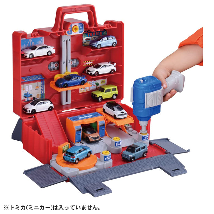 TAKARA TOMY  Tomica World Lively Four Actions! Tomica Maintenance Base Box