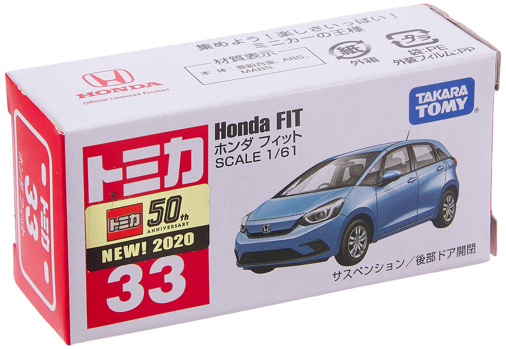 Takara Tomy Tomica 33 Honda Fit 1/61 Japanese Plastic Scale Cars Model Toys